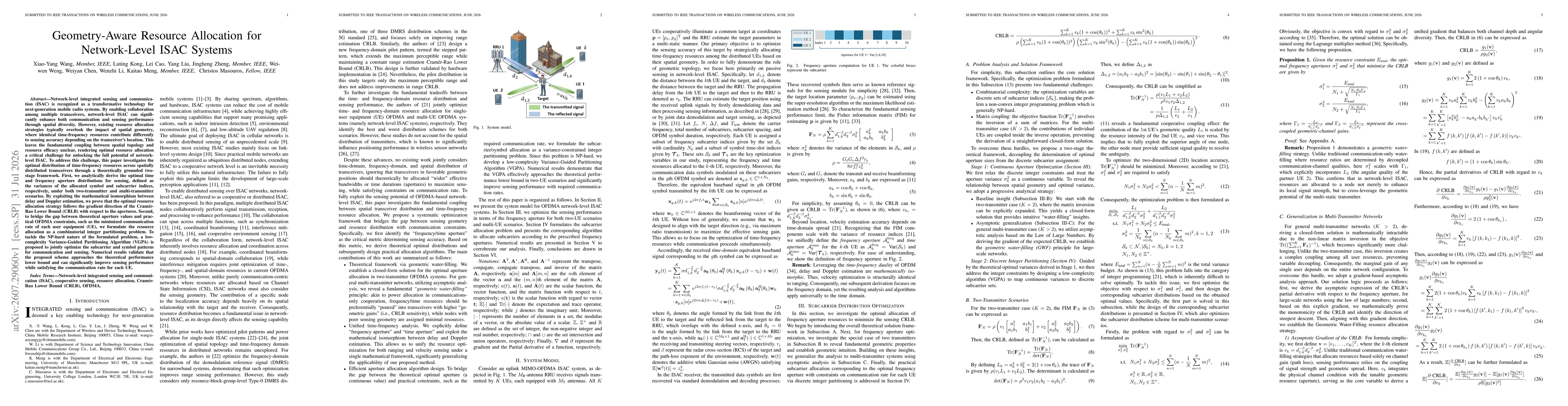 Thumbnail for Geometry-Aware Resource Allocation for Network-Level ISAC Systems