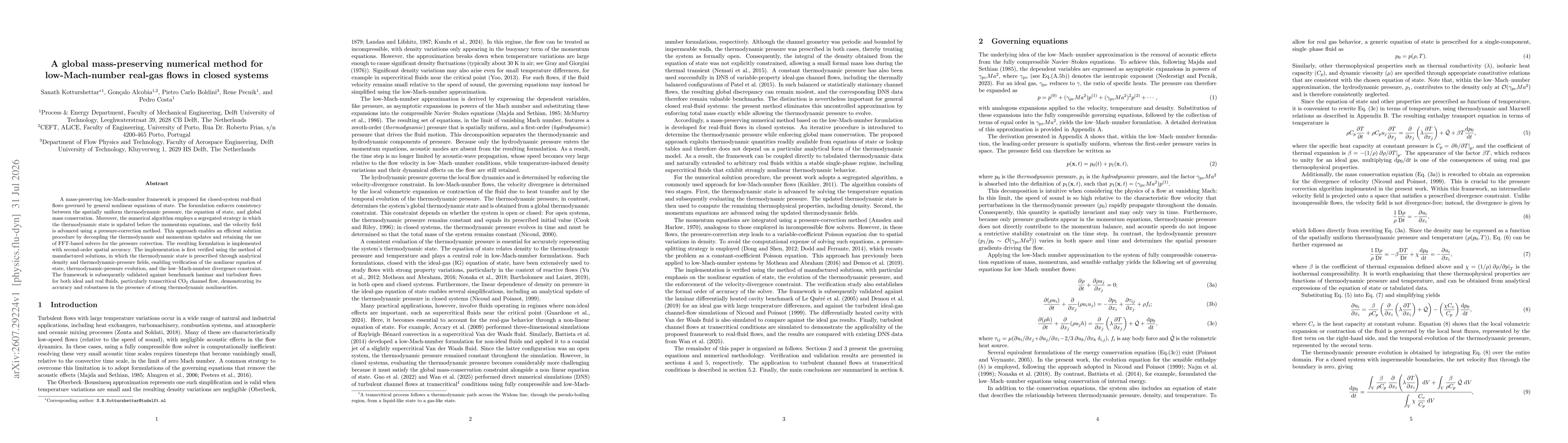 Thumbnail for A global mass-preserving numerical method for low-Mach-number real-gas flows in closed systems