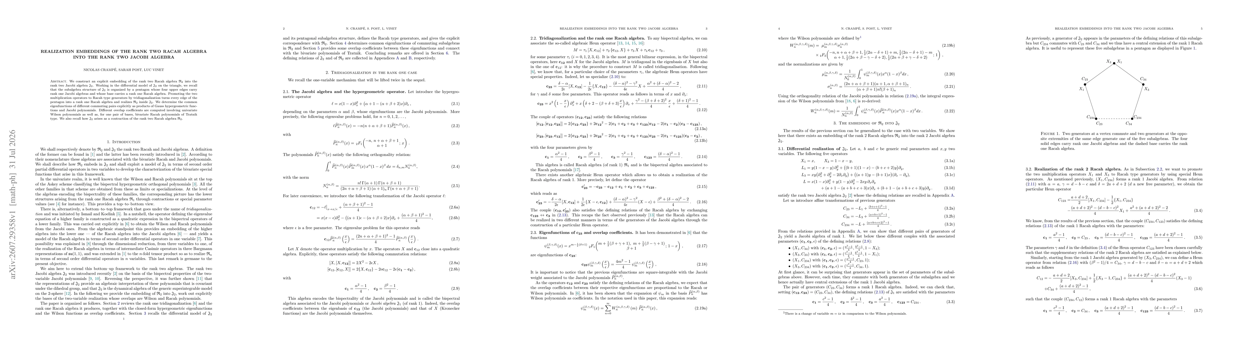 Thumbnail for Realization embeddings of the rank two Racah algebra into the rank two Jacobi algebra