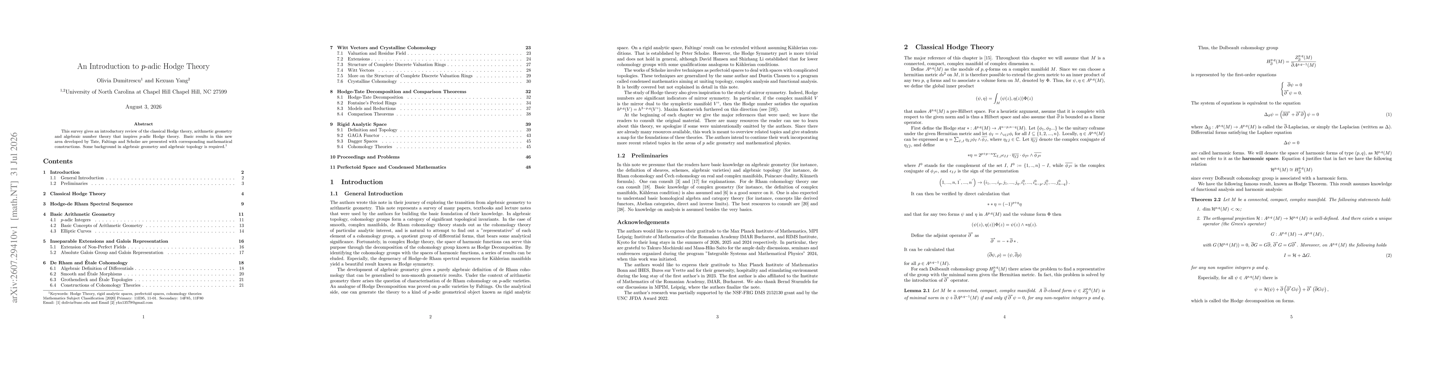 Thumbnail for An Introduction to p-adic Hodge Theory