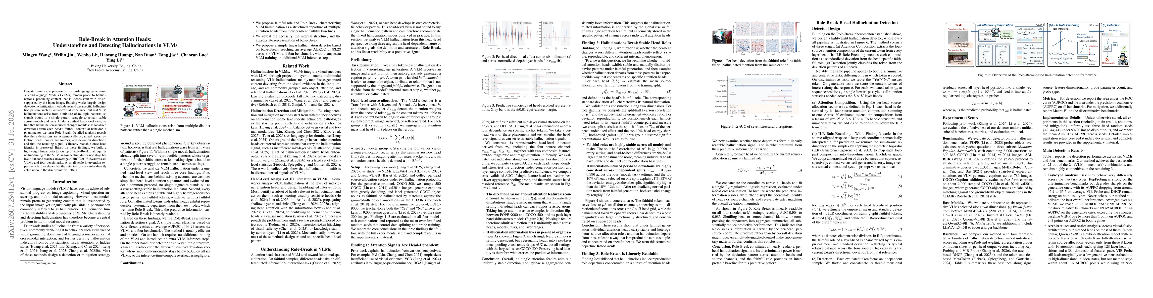 Thumbnail for Role-Break in Attention Heads: Understanding and Detecting Hallucinations in VLMs