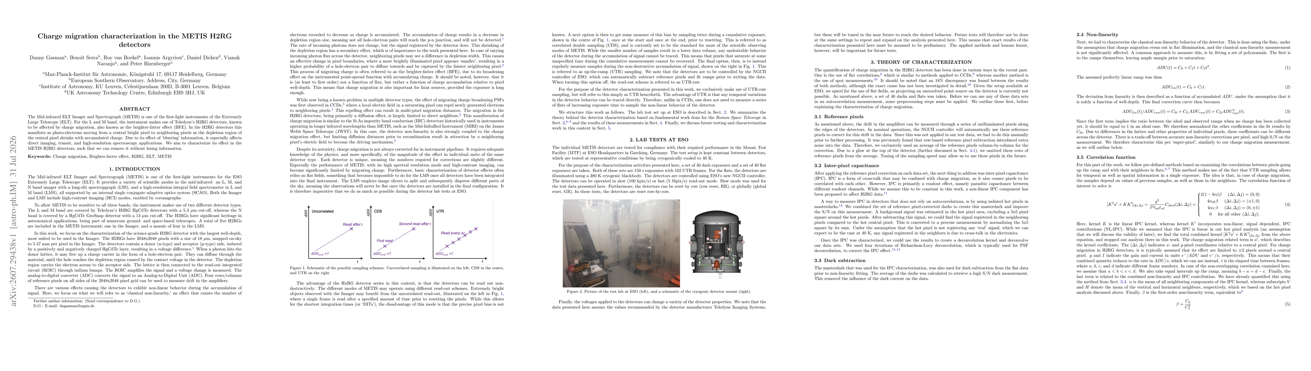 Thumbnail for Charge migration characterization in the METIS H2RG detectors