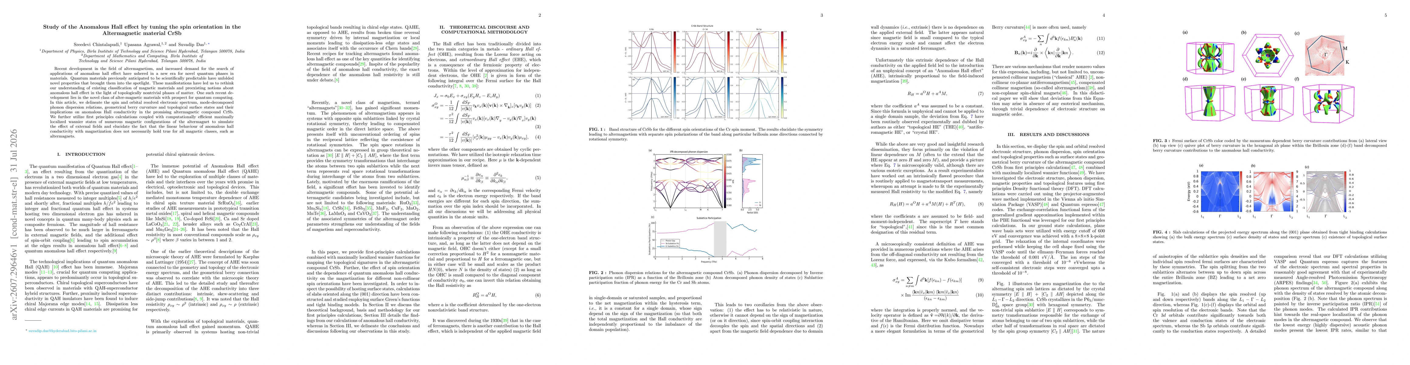 Thumbnail for Study of the Anomalous Hall effect by tuning the spin orientation in the Altermagnetic material CrSb