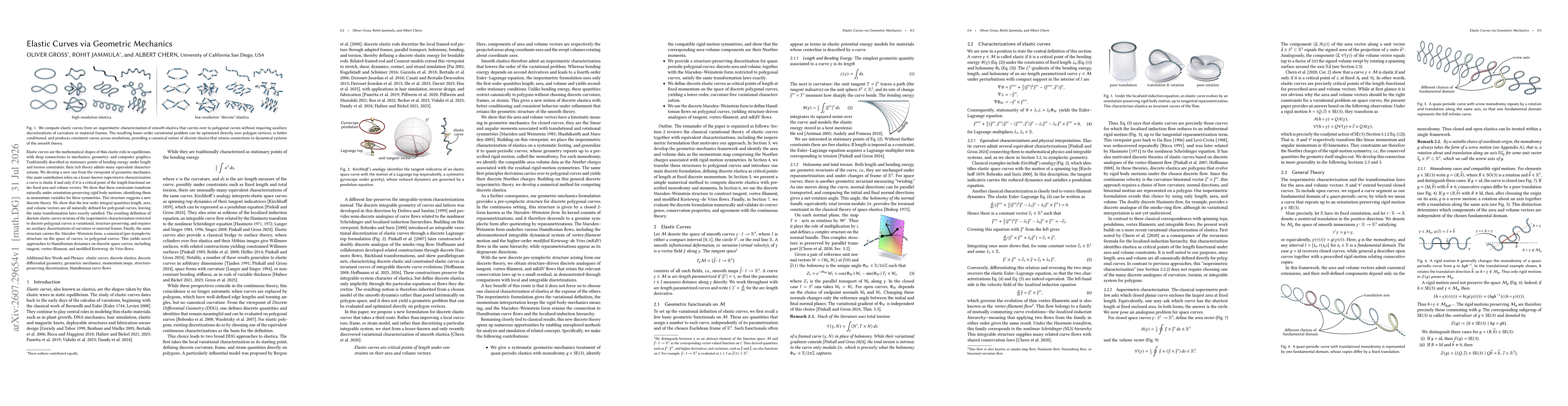 Thumbnail for Elastic Curves via Geometric Mechanics