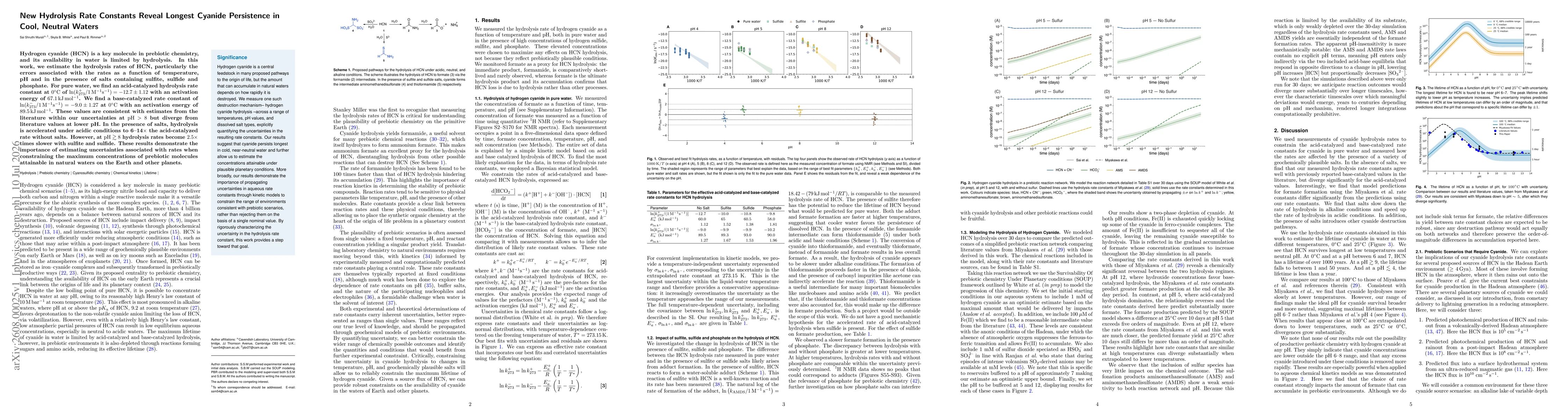 Thumbnail for New Hydrolysis Rate Constants Reveal Longest Cyanide Persistence in Cool, Neutral Waters