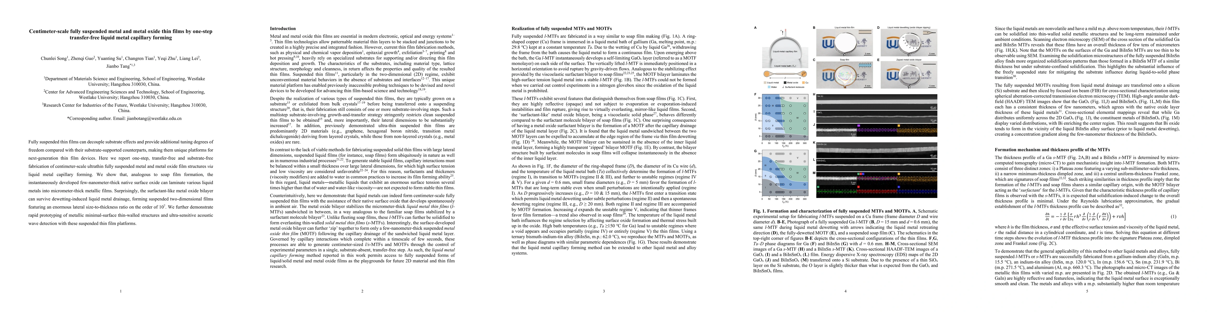 Thumbnail for Centimeter-scale fully suspended metal and metal oxide thin films by one-step transfer-free liquid metal capillary forming