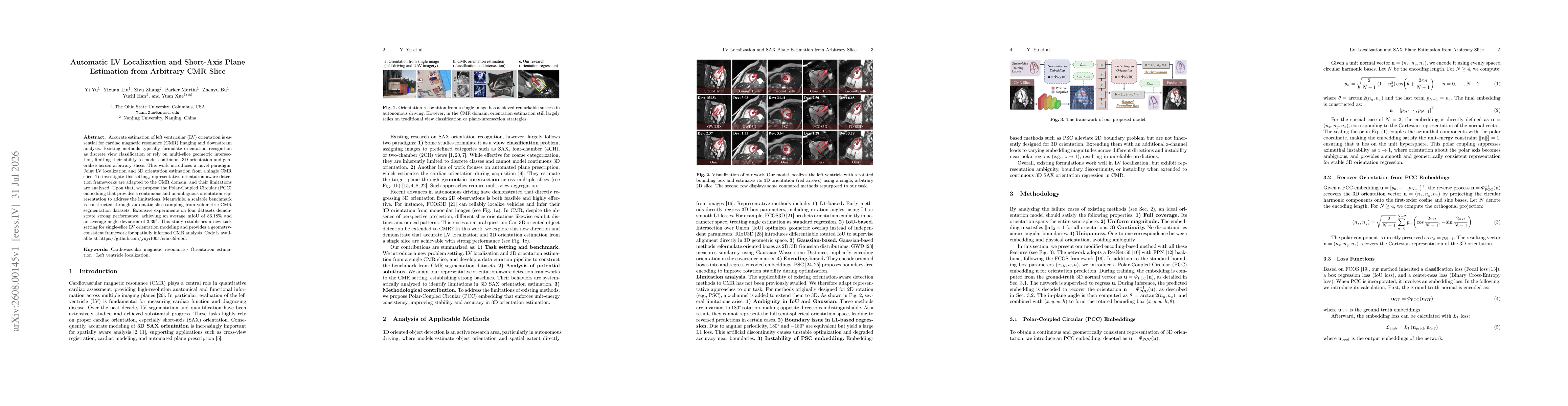 Thumbnail for Automatic LV Localization and Short-Axis Plane Estimation from Arbitrary CMR Slice