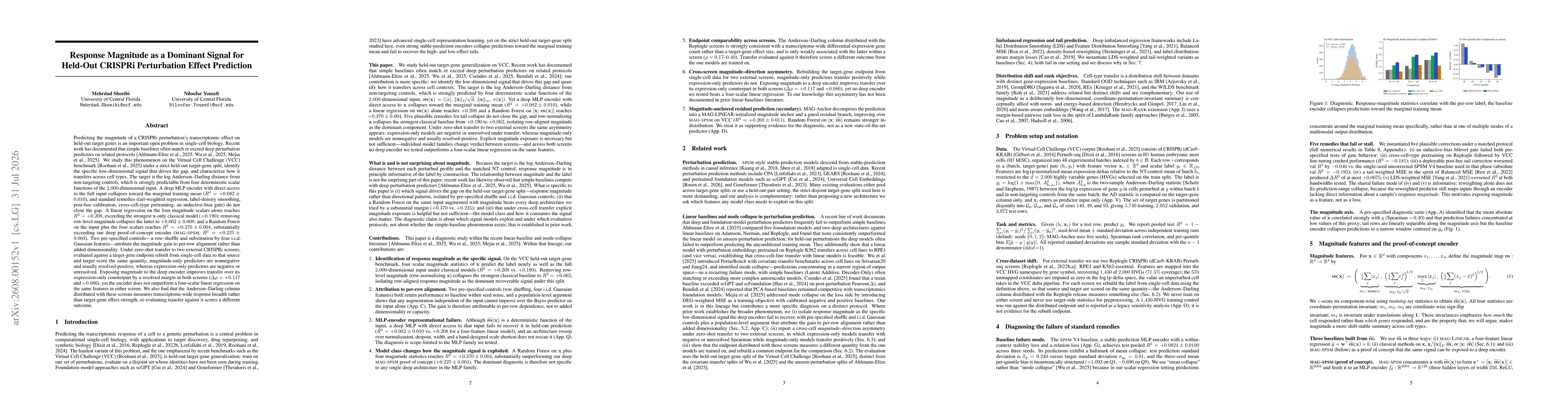 Thumbnail for Response Magnitude as a Dominant Signal for Held-Out CRISPRi Perturbation Effect Prediction