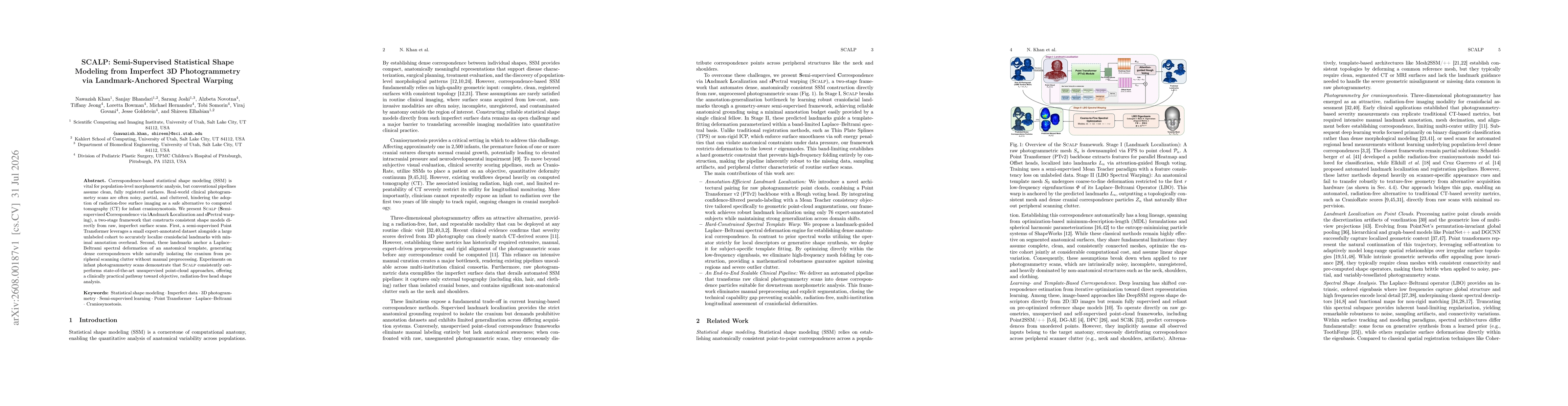 Thumbnail for SCALP: Semi-Supervised Statistical Shape Modeling from Imperfect 3D Photogrammetry via Landmark-Anchored Spectral Warp