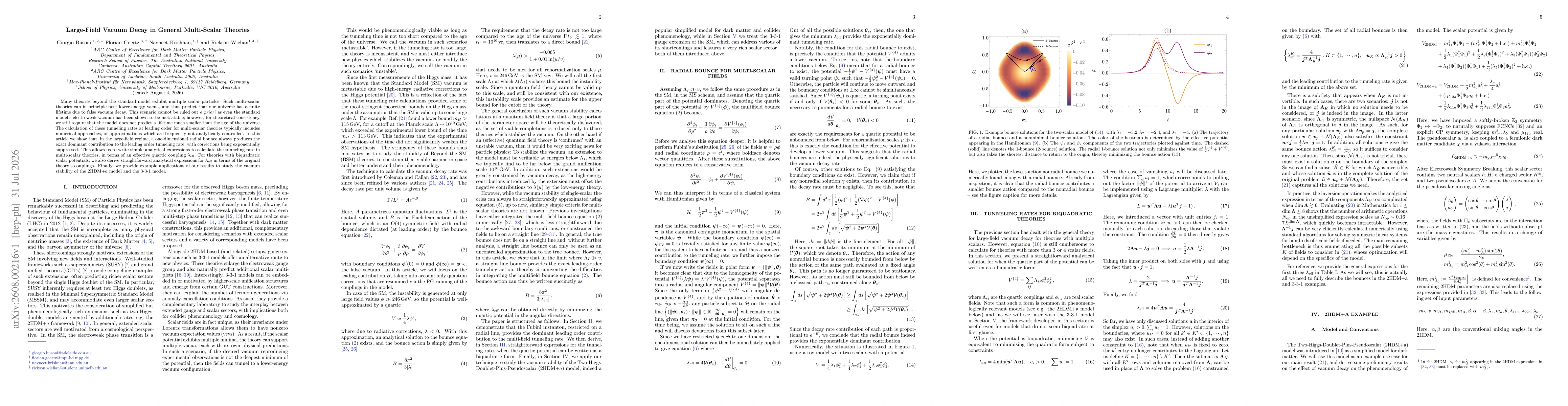 Thumbnail for Large-Field Vacuum Decay in General Multi-Scalar Theories
