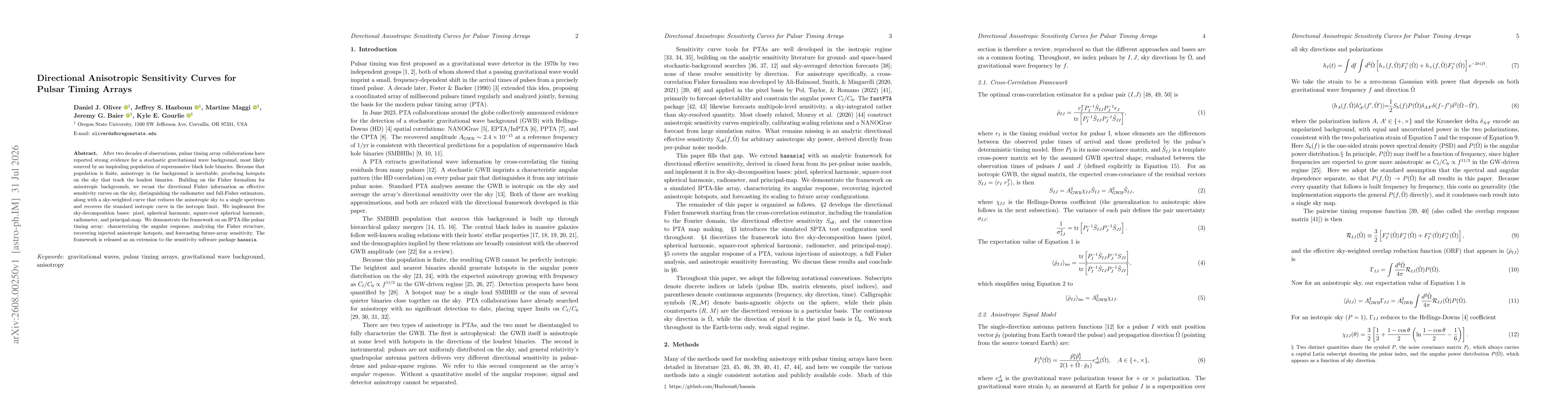 Thumbnail for Directional Anisotropic Sensitivity Curves for Pulsar Timing Arrays