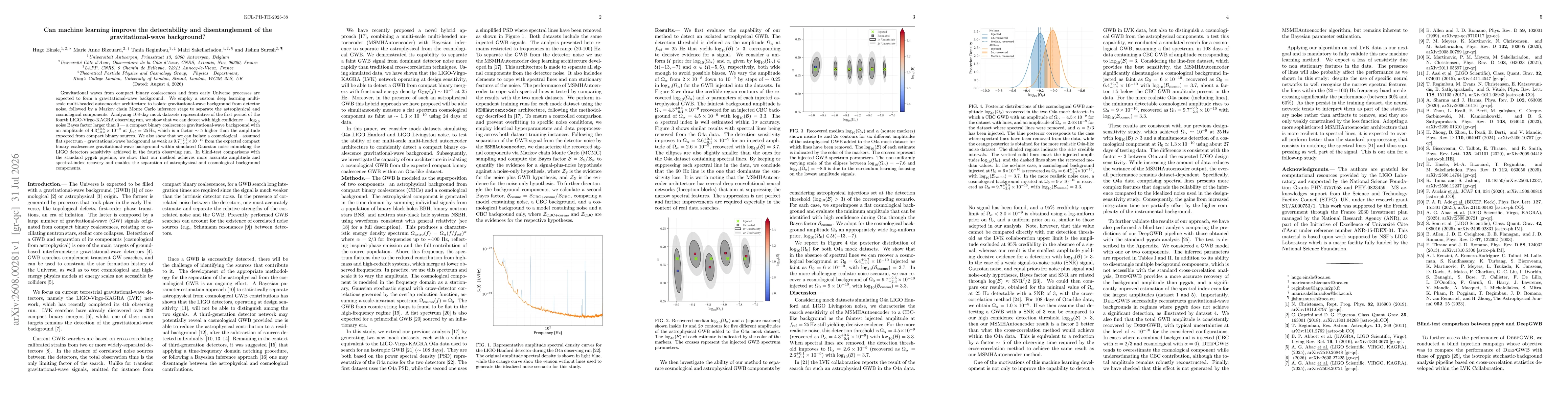Thumbnail for Can machine learning improve the detectability and disentanglement of the gravitational-wave background?