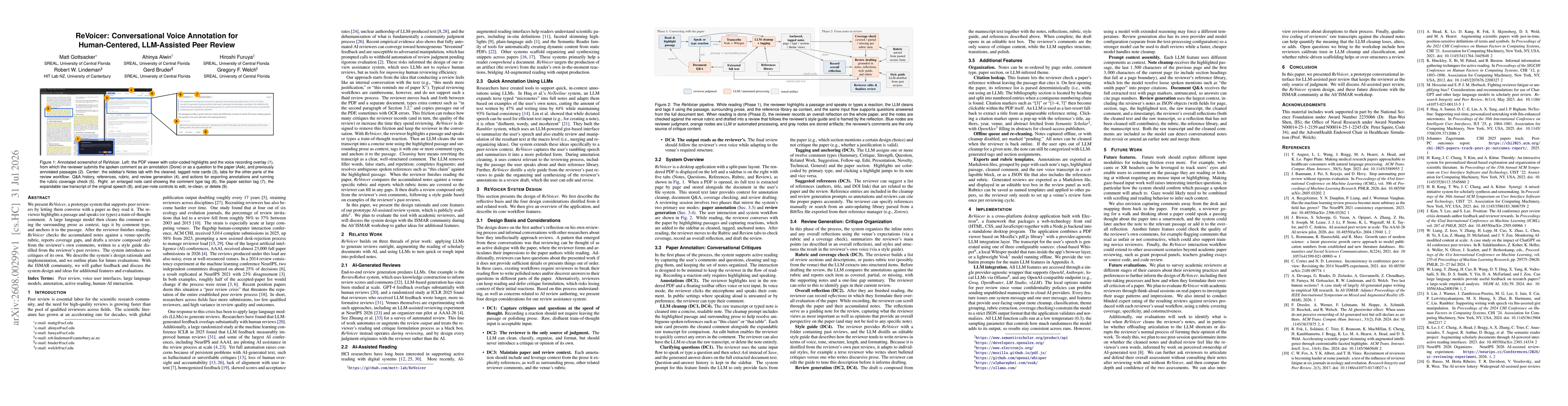 Thumbnail for ReVoicer: Conversational Voice Annotation for Human-Centered, LLM-Assisted Peer Review