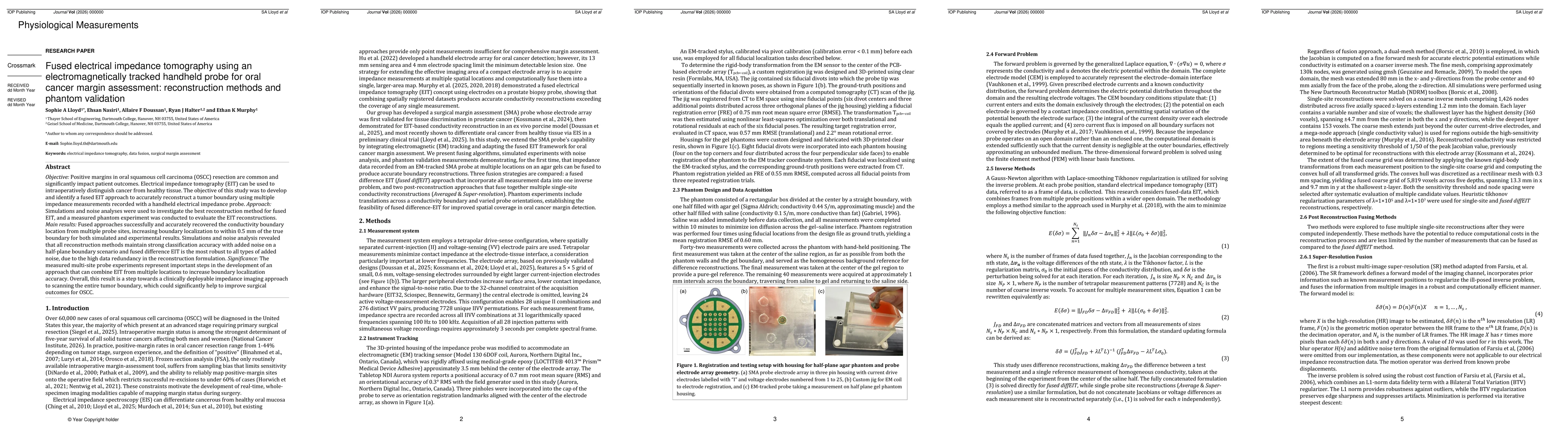 Thumbnail for Fused electrical impedance tomography using an electromagnetically tracked handheld probe for oral cancer margin assessment: reconstruction methods and phantom validation