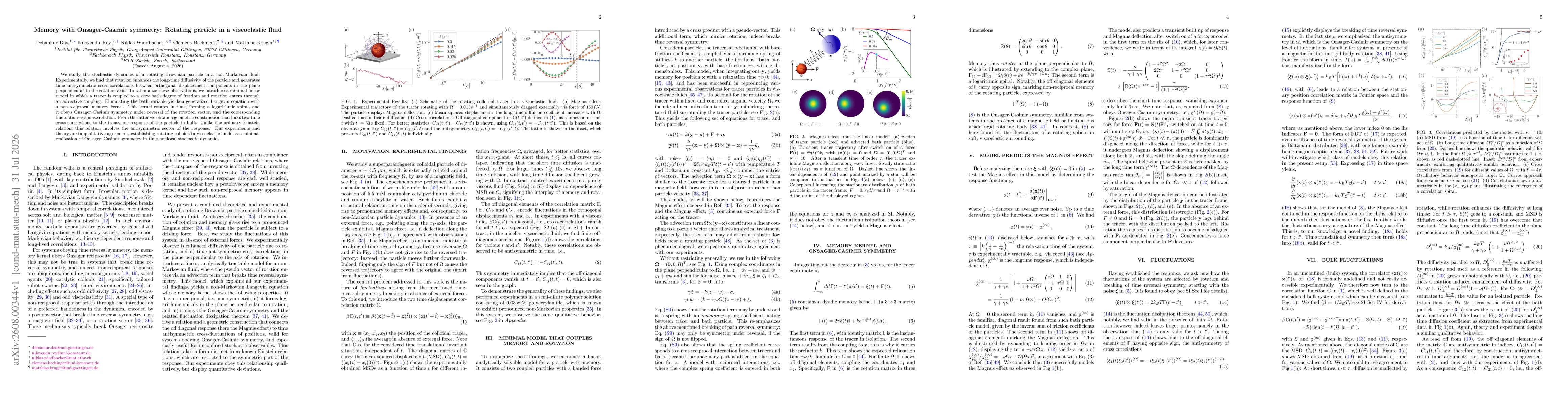 Thumbnail for Memory with Onsager-Casimir symmetry: Rotating particle in a viscoelastic fluid