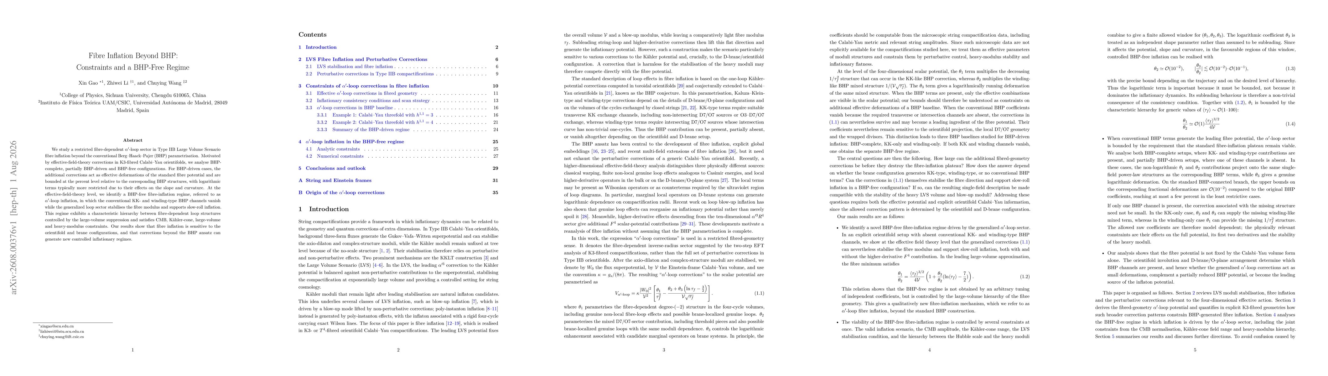 Thumbnail for Fibre Inflation Beyond BHP: Constraints and a BHP-Free Regime