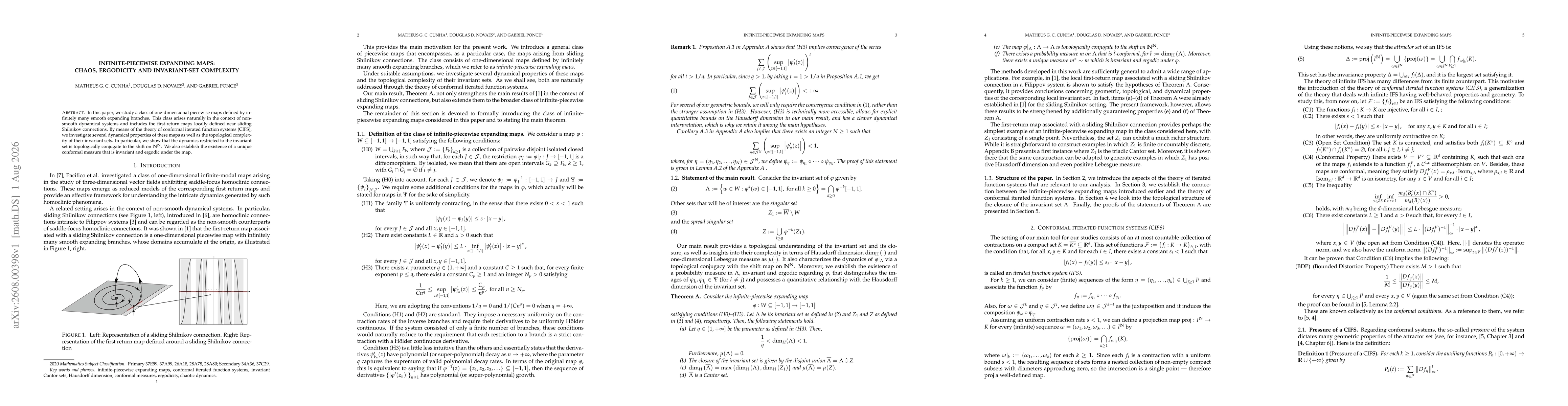 Thumbnail for Infinite-Piecewise Expanding Maps: Chaos, Ergodicity and Invariant-Set Complexity