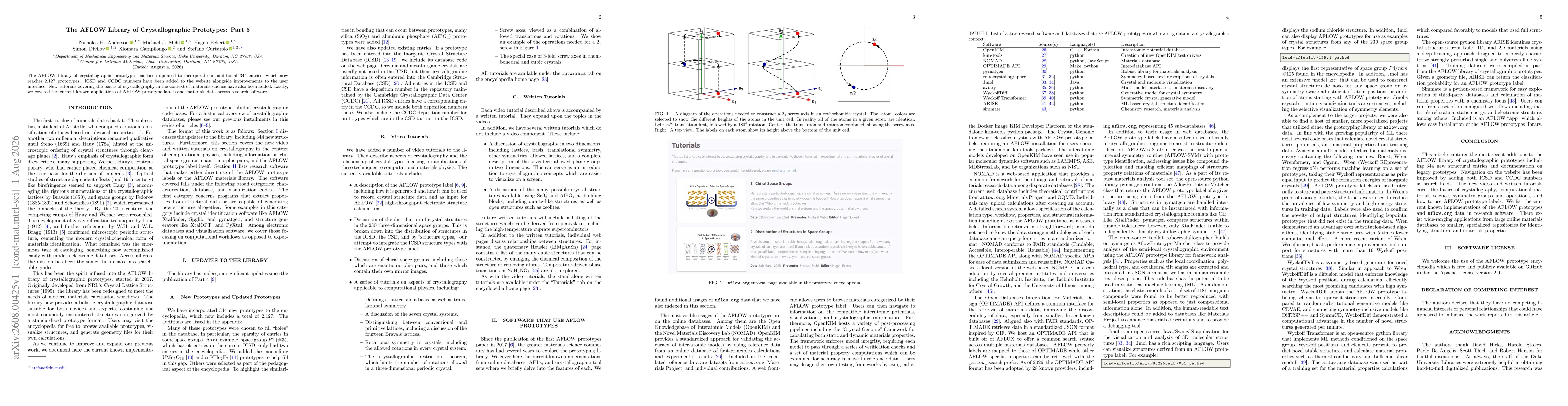 Thumbnail for The AFLOW Library of Crystallographic Prototypes: Part 5