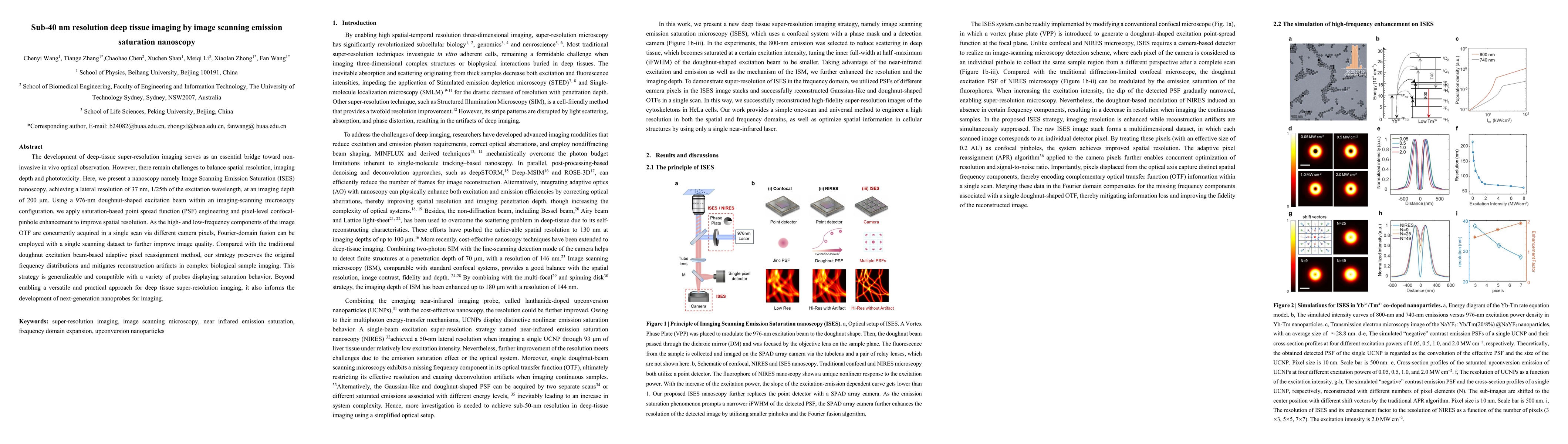 Thumbnail for Sub-40 nm resolution deep tissue imaging by image scanning emission saturation nanoscopy