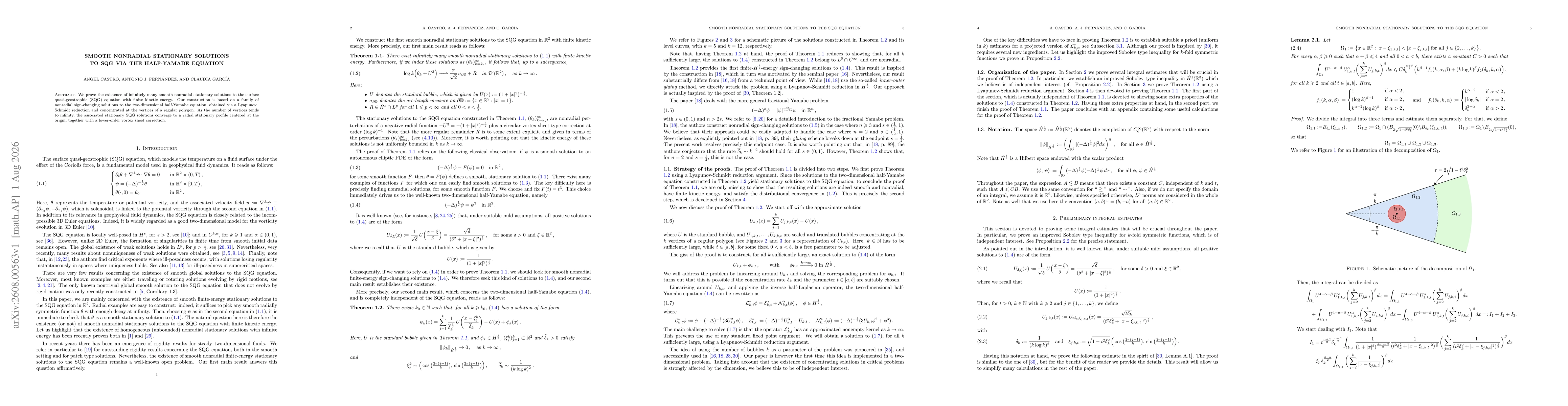 Thumbnail for Smooth nonradial stationary solutions to SQG via the half-Yamabe equation
