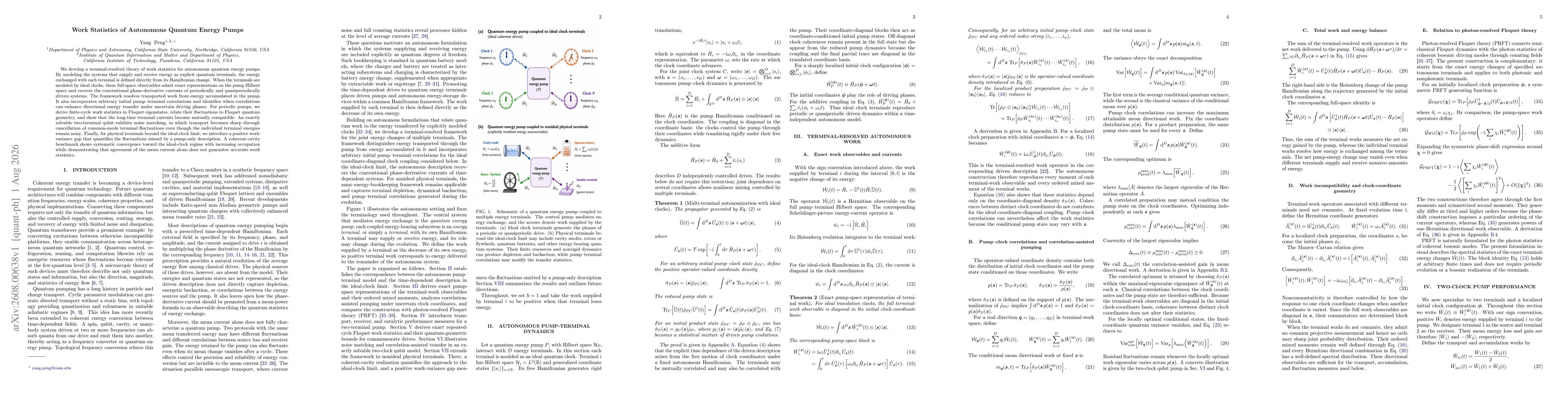 Thumbnail for Work Statistics of Autonomous Quantum Energy Pumps