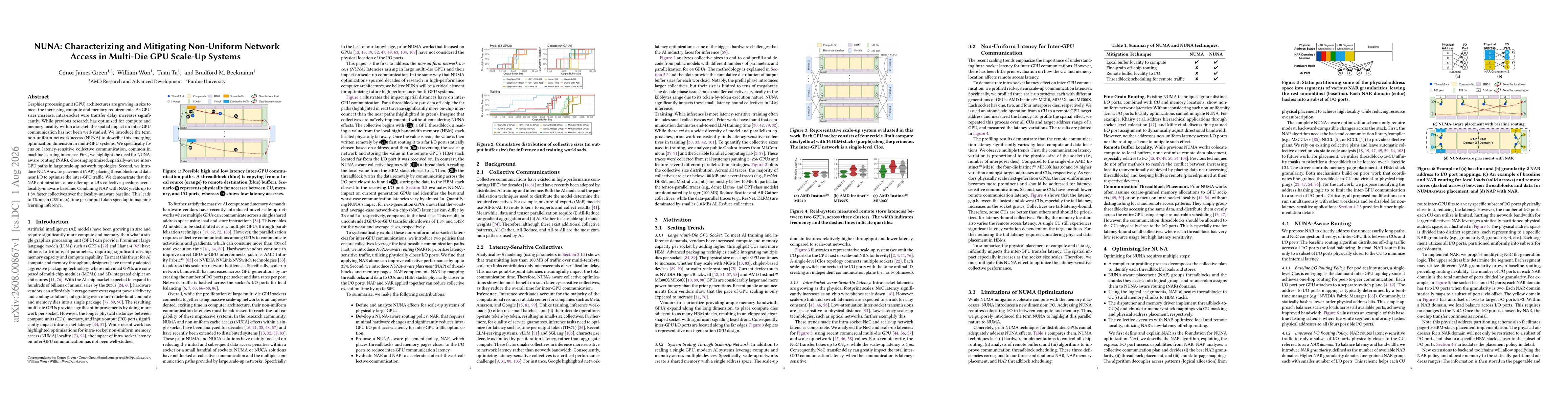Thumbnail for NUNA: Characterizing and Mitigating Non-Uniform Network Access in Multi-Die GPU Scale-Up Systems