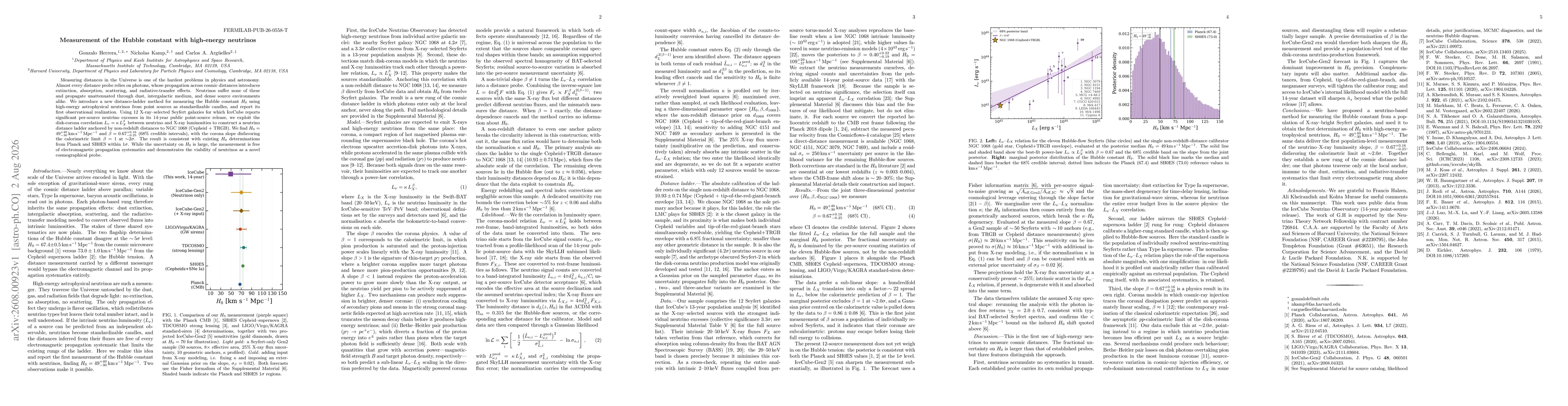 Thumbnail for Measurement of the Hubble constant with high-energy neutrinos