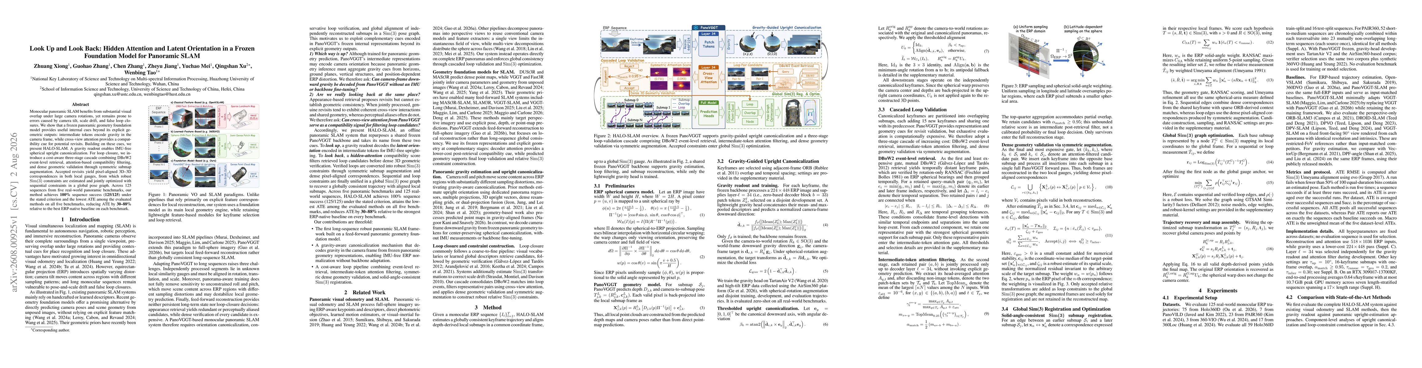 Thumbnail for Look Up and Look Back: Hidden Attention and Latent Orientation in a Frozen Foundation Model for Panoramic SLAM