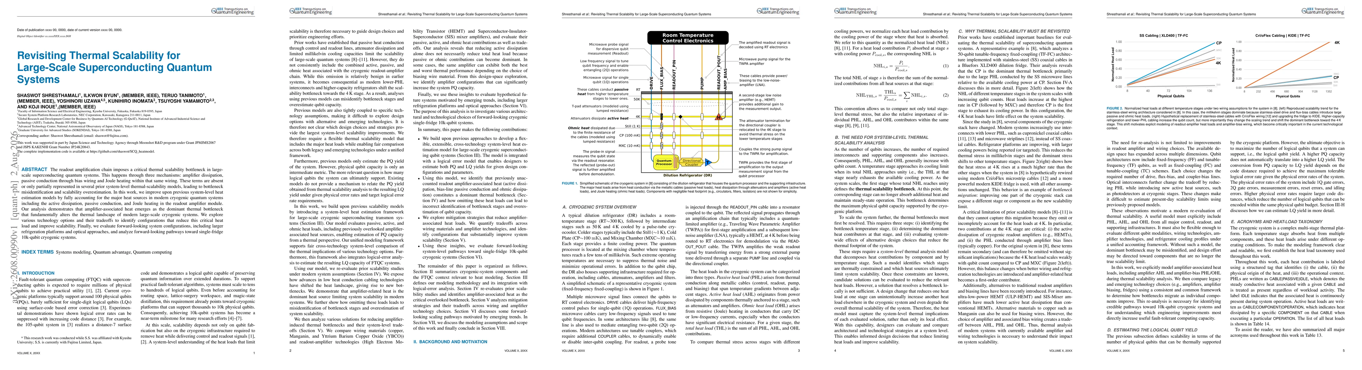 Thumbnail for Revisiting Thermal Scalability for Large-Scale Superconducting Quantum Systems