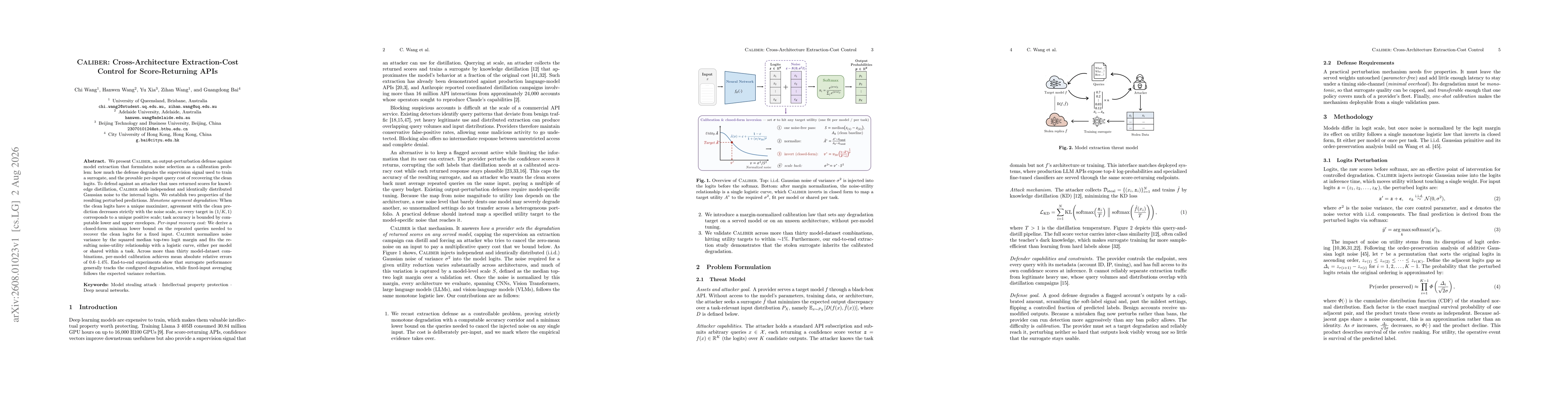 Thumbnail for Caliber: Cross-Architecture Extraction-Cost Control for Score-Returning APIs