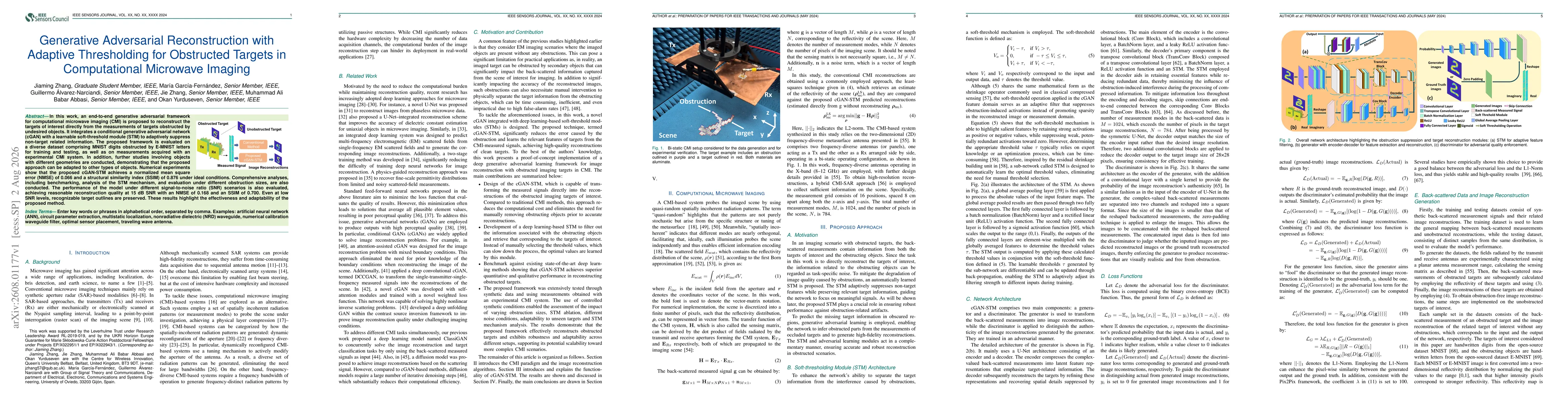 Thumbnail for Generative Adversarial Reconstruction with Adaptive Thresholding for Obstructed Targets in Computational Microwave Imaging