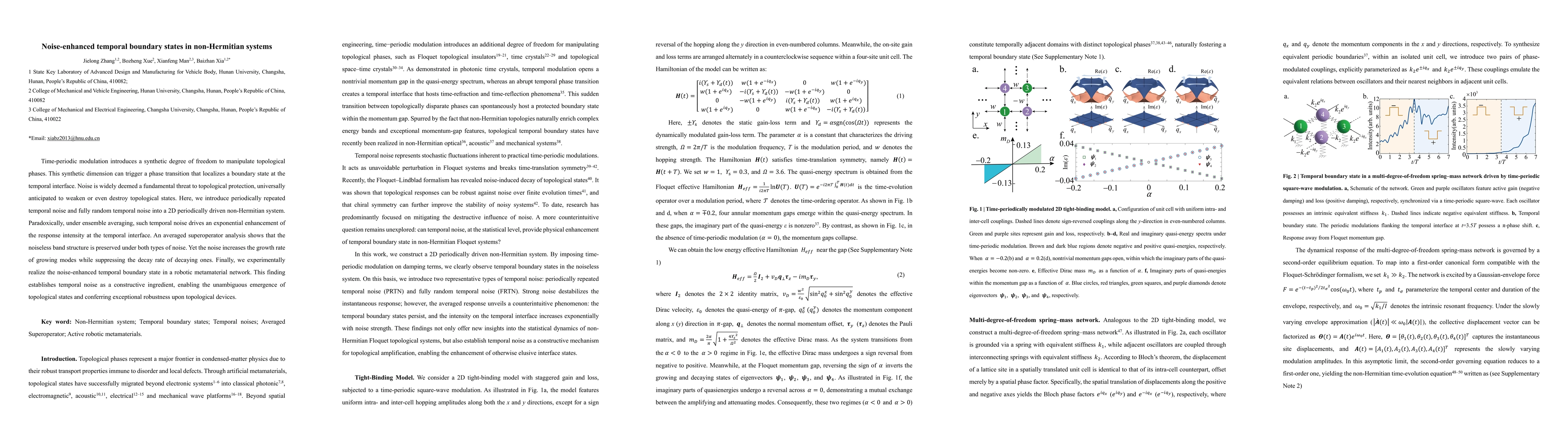 Thumbnail for Noise-enhanced temporal boundary states in non-Hermitian systems