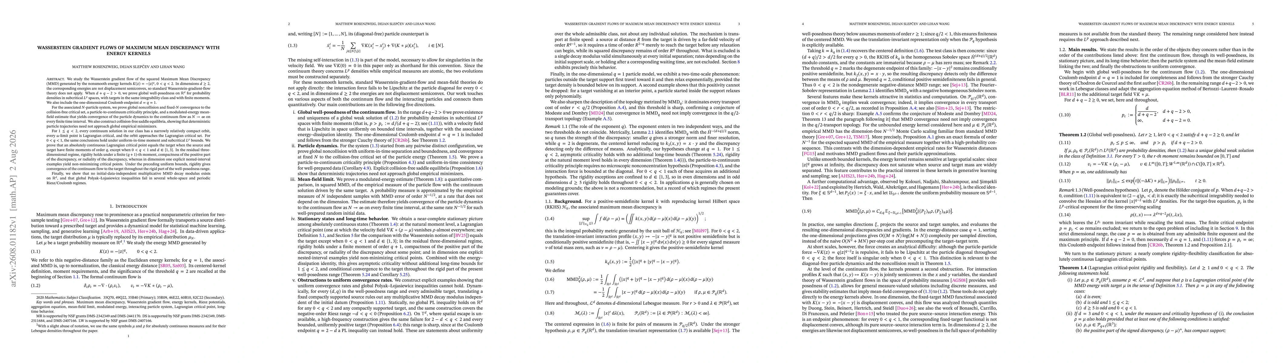 Thumbnail for Wasserstein gradient flows of Maximum Mean Discrepancy with energy kernels