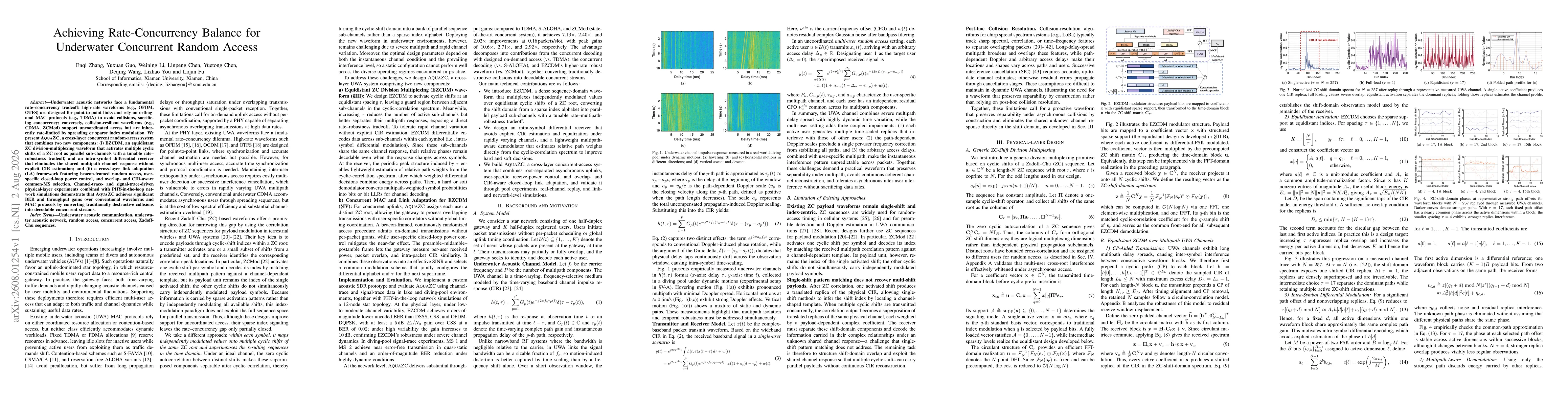 Thumbnail for Achieving Rate-Concurrency Balance for Underwater Concurrent Random Access