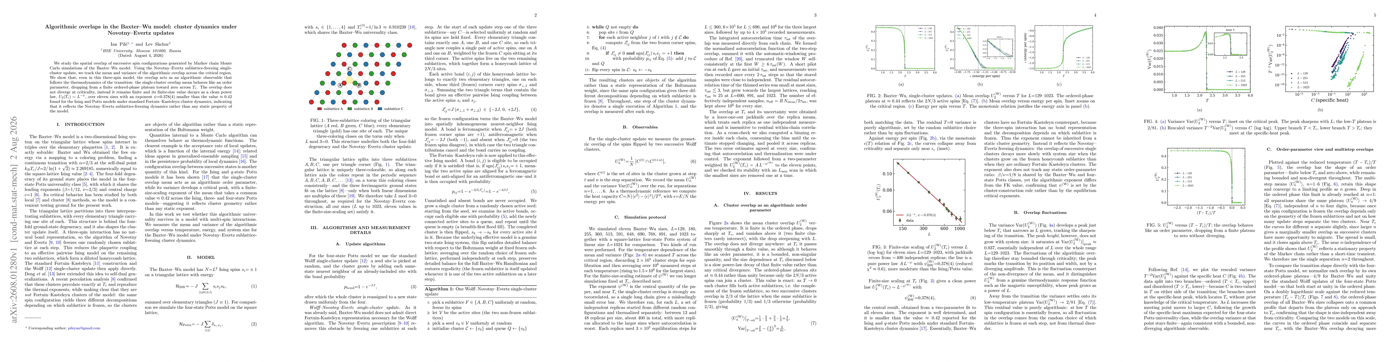 Thumbnail for Algorithmic overlaps in the Baxter-Wu model: cluster dynamics under Novotny-Evertz updates