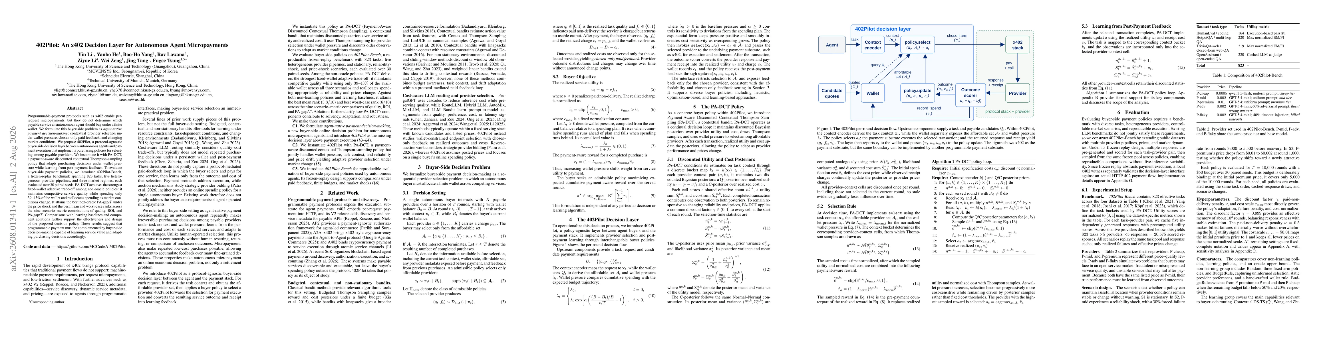 Thumbnail for 402Pilot: An x402 Decision Layer for Autonomous Agent Micropayments