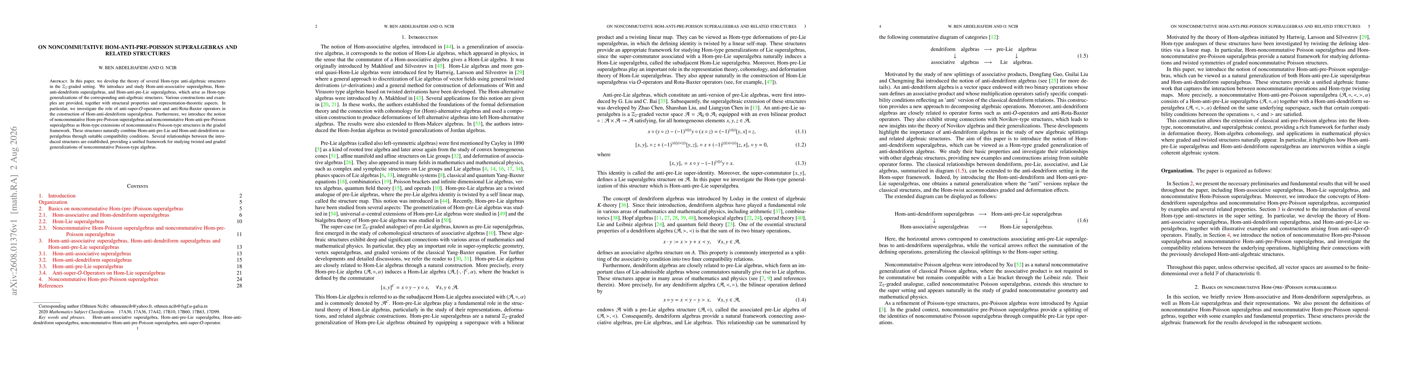 Thumbnail for On noncommutative Hom-anti-pre-Poisson superalgebras and related structures