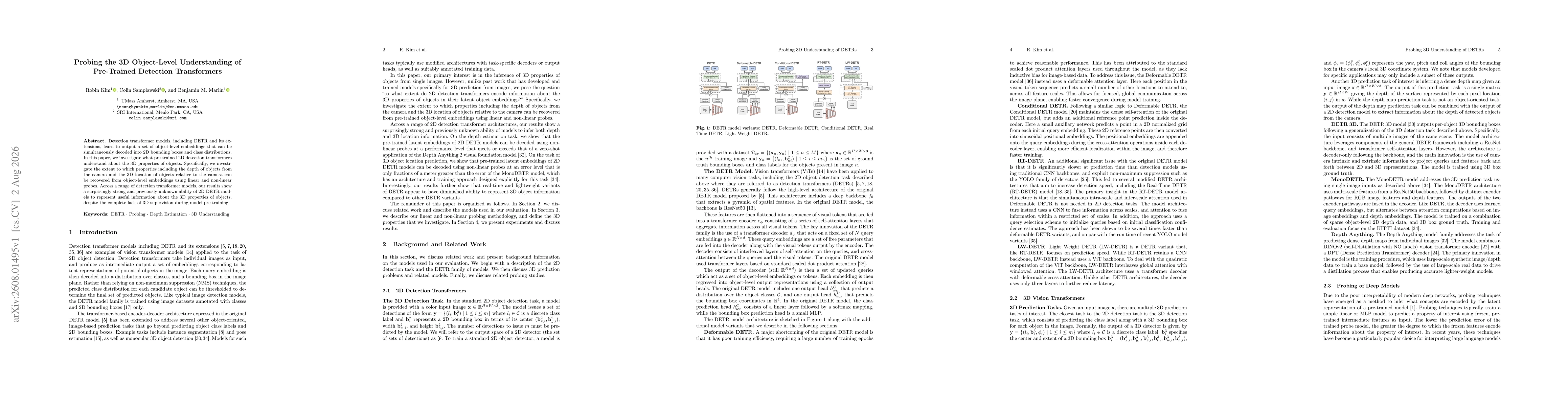 Thumbnail for Probing the 3D Object-Level Understanding of Pre-Trained Detection Transformers