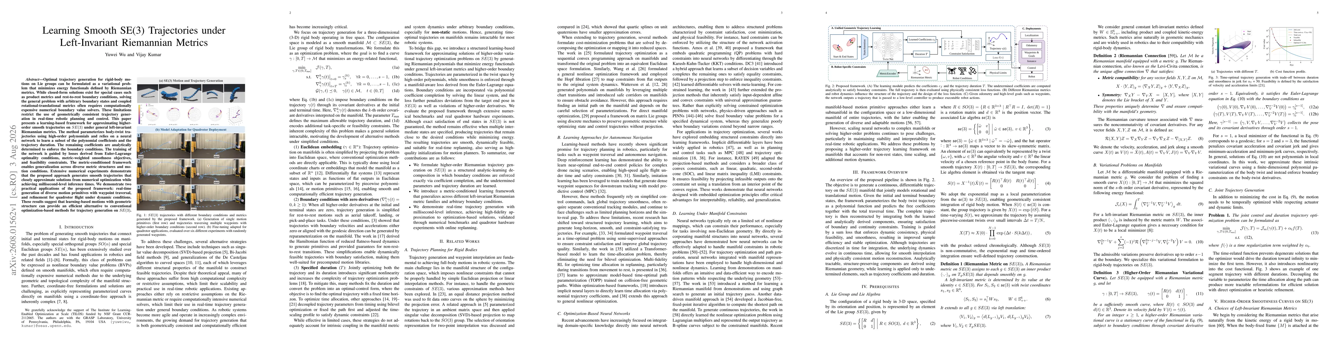 Thumbnail for Learning Smooth SE(3) Trajectories under Left-Invariant Riemannian Metrics