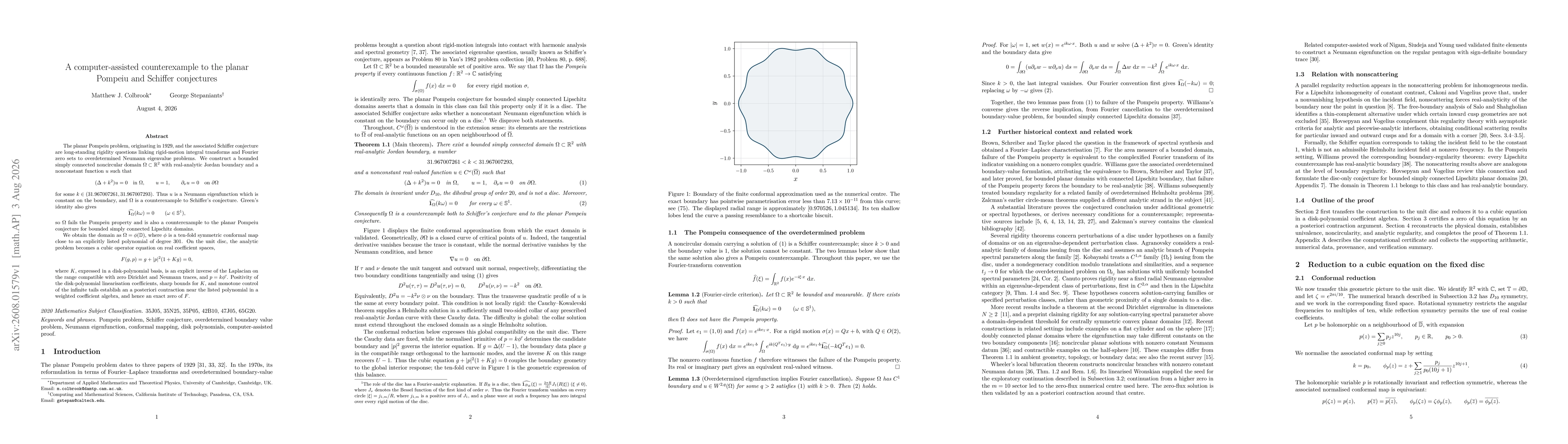 Thumbnail for A computer-assisted counterexample to the planar Pompeiu and Schiffer conjectures
