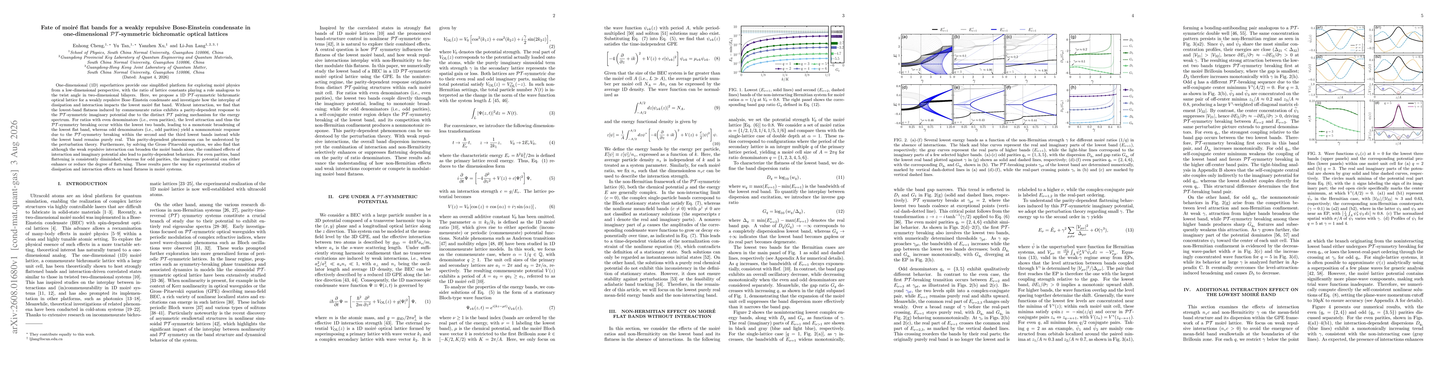 Thumbnail for Fate of moiré flat bands for a weakly repulsive Bose-Einstein condensate in one-dimensional $\mathcal{PT}$-symmetric bichromatic optical lattices