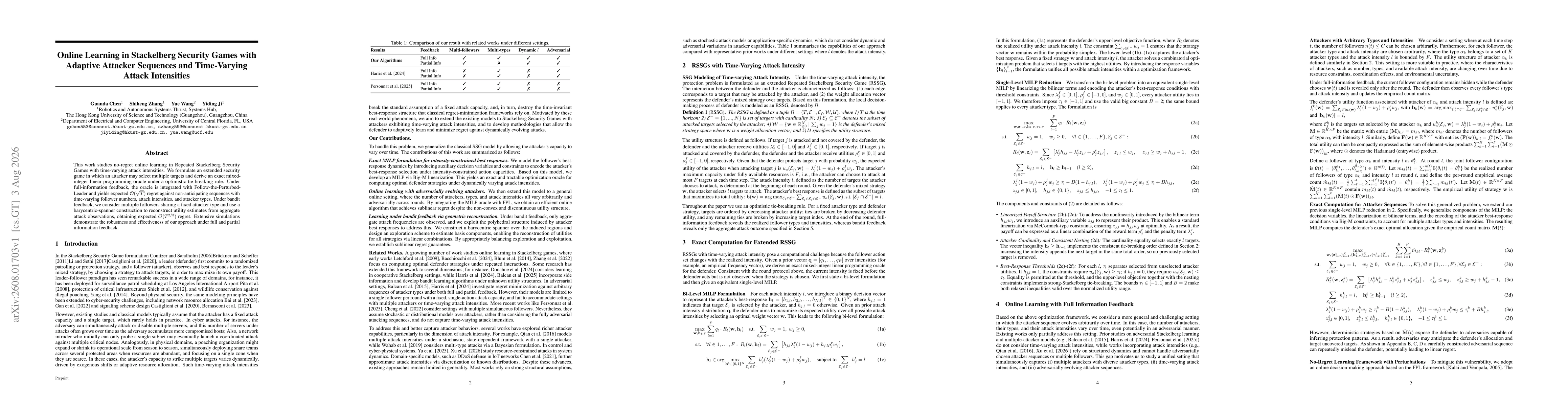 Thumbnail for Online Learning in Stackelberg Security Games with Adaptive Attacker Sequences and Time-Varying Attack Intensities