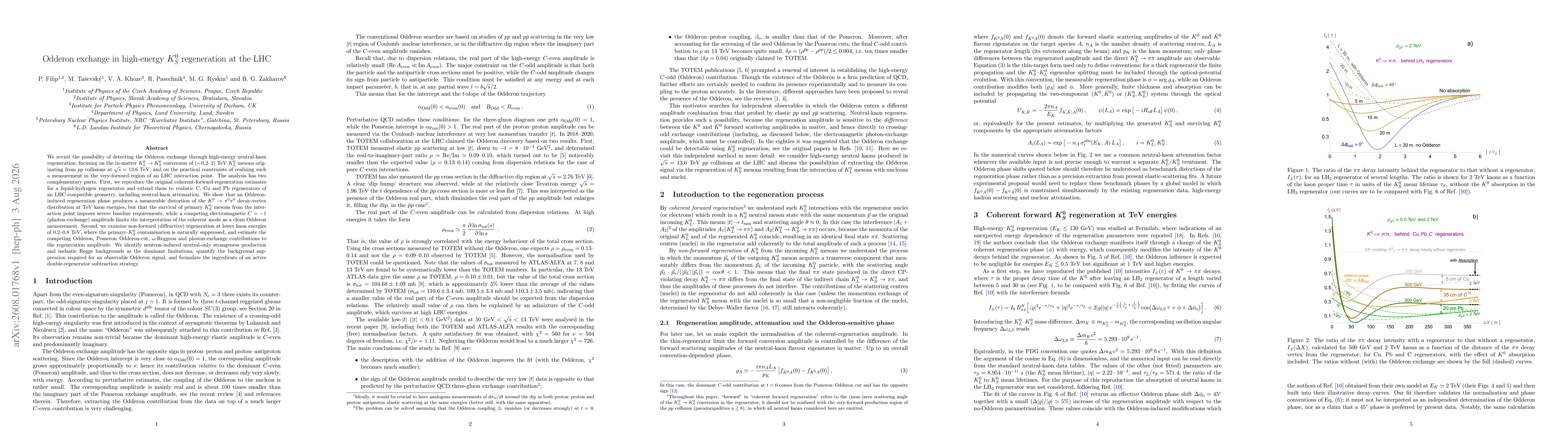 Thumbnail for Odderon exchange in high-energy $K^0_S$ regeneration at the LHC