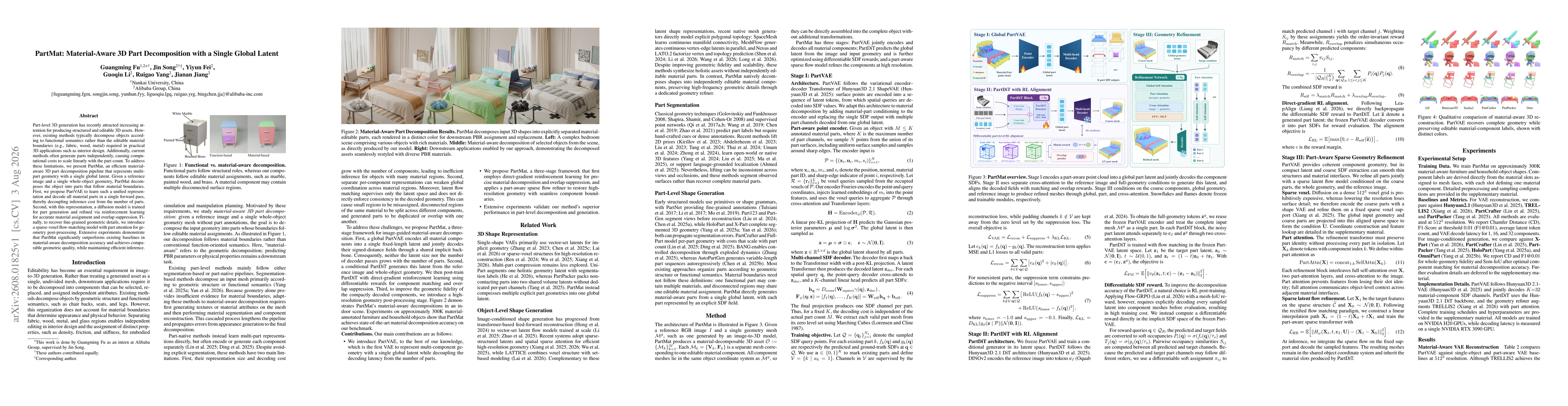 Thumbnail for PartMat: Material-Aware 3D Part Decomposition with a Single Global Latent