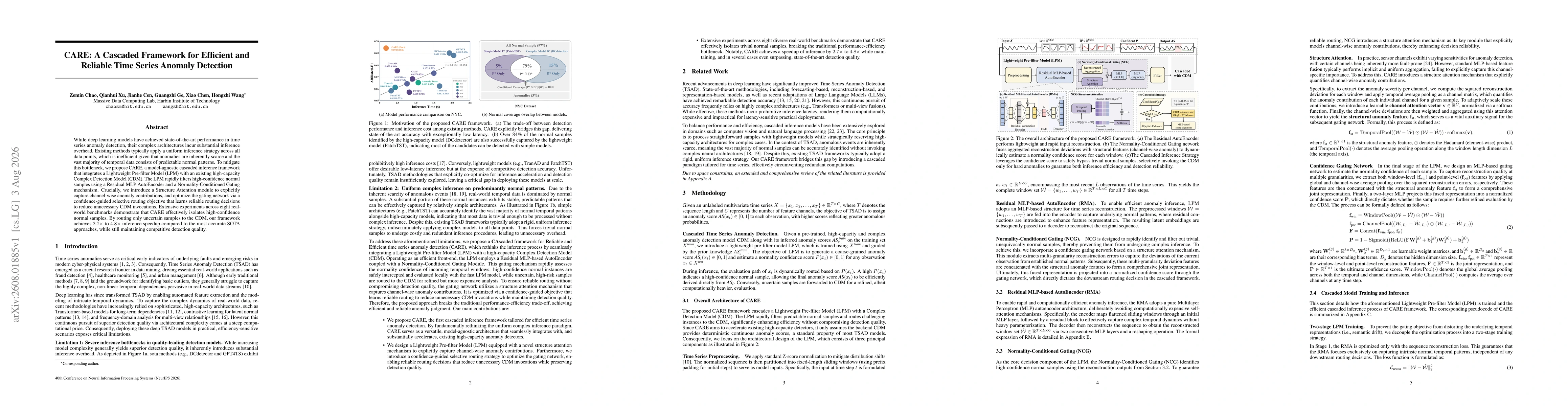 Thumbnail for CARE: A Cascaded Framework for Efficient and Reliable Time Series Anomaly Detection