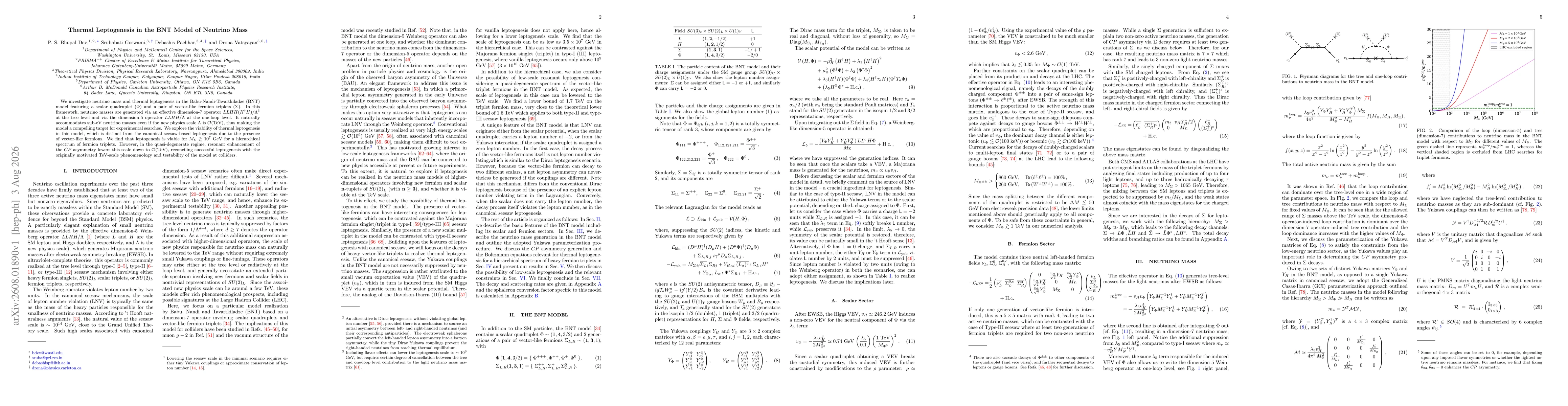 Thumbnail for Thermal Leptogenesis in the BNT Model of Neutrino Mass