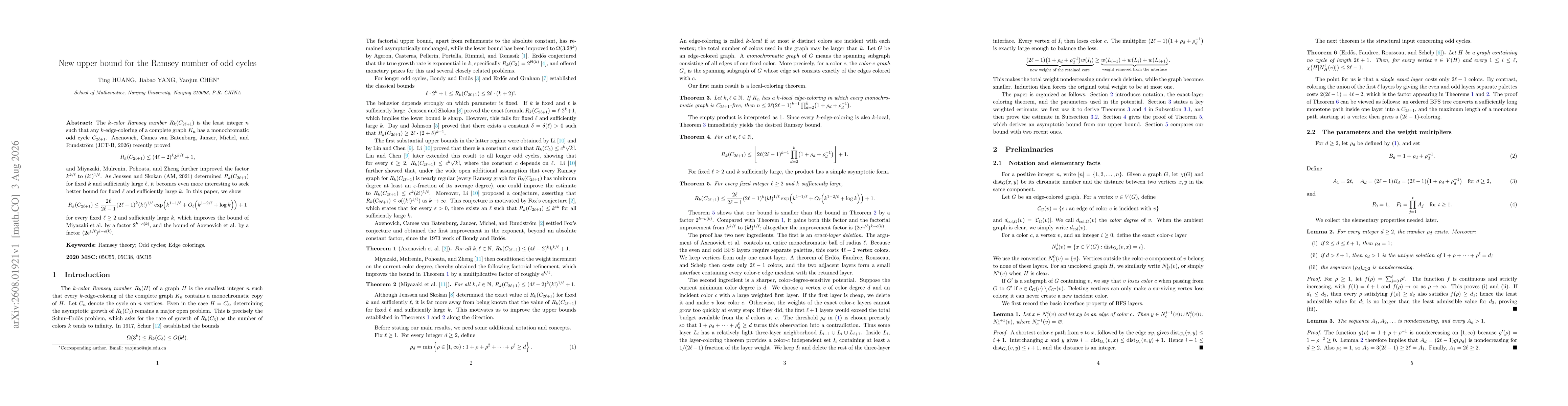 Thumbnail for New upper bound for the Ramsey number of odd cycles