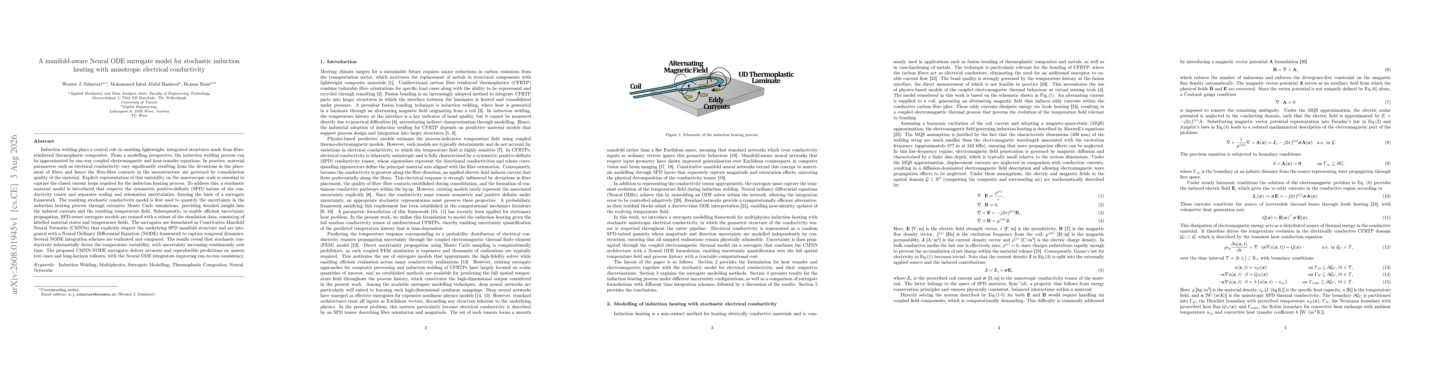 Thumbnail for A manifold-aware Neural ODE surrogate model for stochastic induction heating with anisotropic electrical conductivity