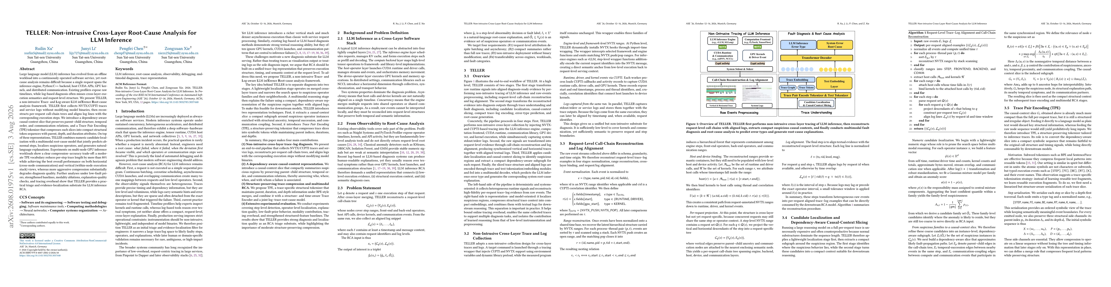 Thumbnail for TELLER: Non-intrusive Cross-Layer Root-Cause Analysis for LLM Inference