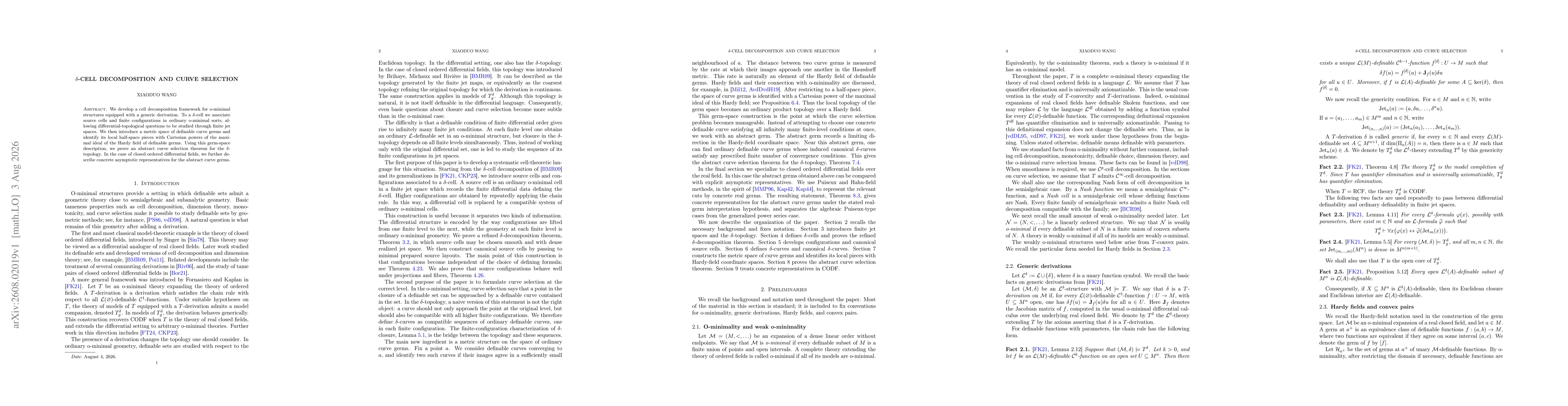 Thumbnail for Delta-Cell Decomposition and Curve Selection
